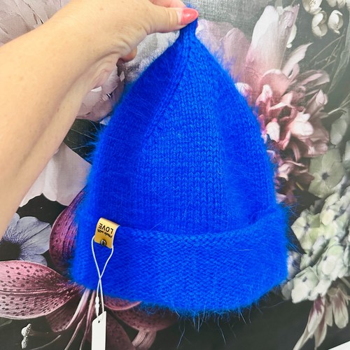 Handgemachte strickmütze mit - strickmütze,