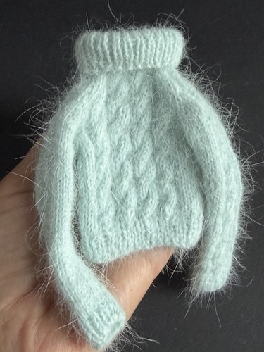 Gestrickter pullover angora - gestrickter, in