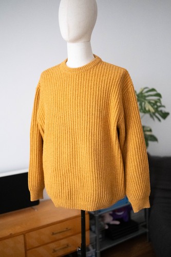 Camel chunky vintage sweater - chunky,