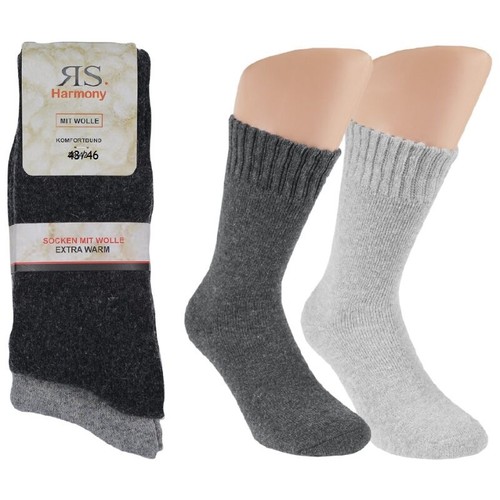 Paar frottierte wollsocken - 2,