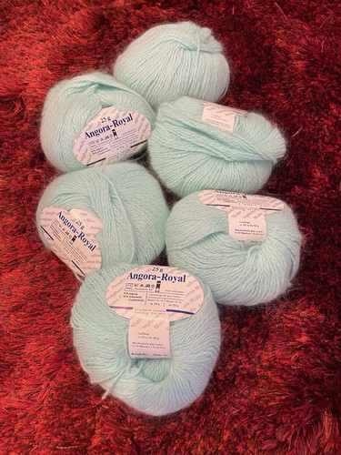 Angora wolle hell - angora-wolle,, hell-türkis