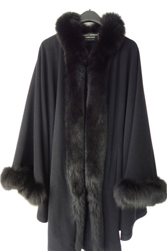 Prächtiges poncho cape wolle - ,