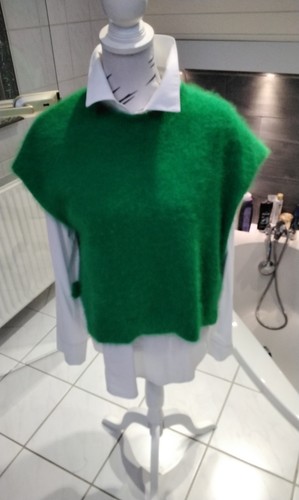 Angora pullover weste - , grün