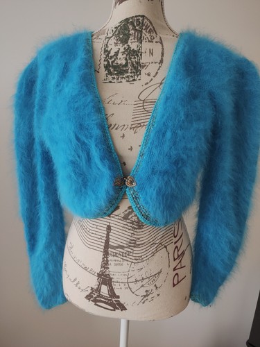 Bolero angora court crop - court, fuzzy
