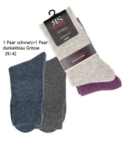 Paar frottierte wollsocken - paar,
