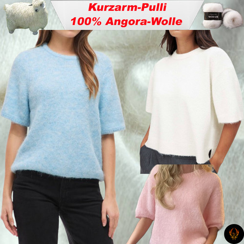 Damen pulli elegant kurzarm - pulli,